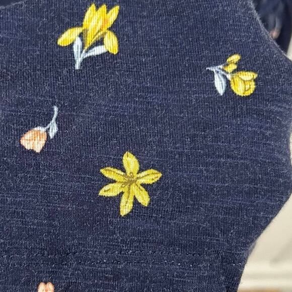 Torrid Super Soft Knits Babydoll Tank Top Sleeveless Women Floral Blue Size 1X - Picture 2 of 7